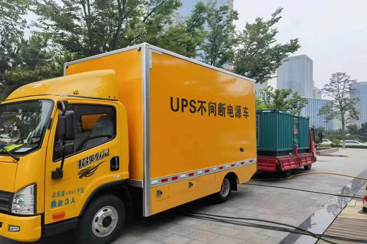 綦江发电机租赁施工现场